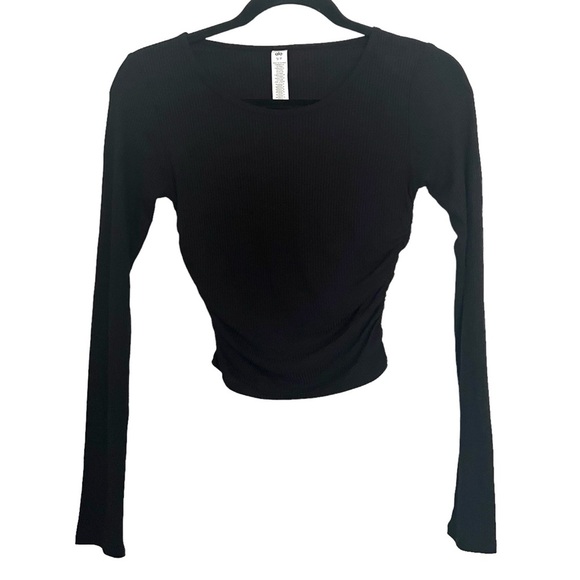 ALO Yoga Tops - Alo Yoga Black Gather Long Sleeve Tee Small